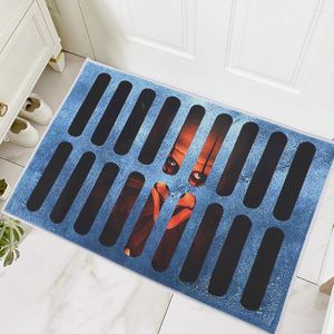 Tapijten 3D Slaapkamer Entrance Landmoer Anti slip woonkamer Kinderen Decor Rug Halloween Horror Clown Tapijt Galway Floor Mat