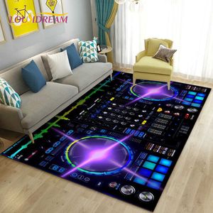 Tapis 3D DJ Musique Écran Clavier Tapis Tapis Tapis pour Salon Chambre Canapé Paillasson Décoration Enfant Jouer Antidérapant Tapis De Sol Cadeau R230717