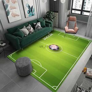 Tapijten 3D Voetbalveld Capet Voor Kinderkamer Zachte Vloermat Microfiber Groot Tapijt Kinderen Wasbare Babykamer Speelkleed jongens Tapijt