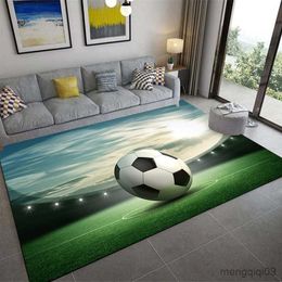 Tapijten 3D voetbalveld tapijt voor woonkamer antislip slaapkamer nachtkastje gebied tapijt grote zachte deurmat indoor vloermat woondecoratie R230725