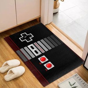 Tapis 3d jeu télécommande de porte imprimé de porte de porte du salon de la maison Décoration de la maison des tapis de sol de cuisine non glissée tapis de chevet de table de salle de bain