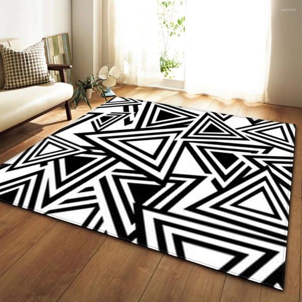 Tapis 3d motif géométrique Carpet salon
