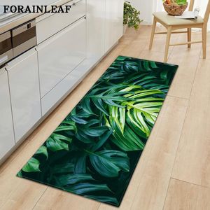 Alfombras 3D Green Plant Grass Print Alfombra de cocina Alfombras de piso Felpudo Pasillo Sala de estar Balcón Alfombra de baño Alfombras antideslizantes Baño