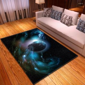 Tapis 3D interstellaire galaxie espace étoile Tapis salon décoration chambre Tapis Pad doux flanelle Tatami Tapis Tapis Salon