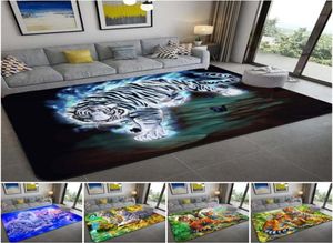 Tapis 3D léopard tigre lion chat tapis antidérapants grand tapis pour salon tapis confortable sol doux chambre 1989852