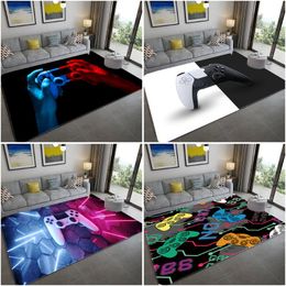 Tapijten 3D printen gamepad tapijt woonkamer niet -slip absorberende mat kleur matching home decoratie klein gebied 152x244 cm alfombra