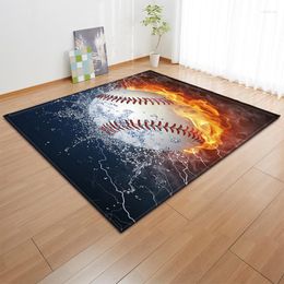 Tapijten 3D Sportballen Tapijt Kinderen Room Decoratie Area Tapijs Basball voetbal Play Mat Boys Birthday Gift Living