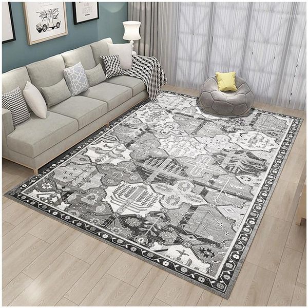 Tapis 3D tapis rayés et pour la maison salon gris doux décline lit chambre tapis antidérapant grand personnalisé1