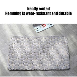 Tapijten 3 stks Set Flanel Tapijt Badkamer Vloer Pat Toilet Streep Afdrukken Anti Slip Slijtvaste Matten Badkamer Douche Tapijten Wc Mat