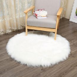 Tapis 4-en-1 8 cm de long lavable en fausse fourrure en peau de mouton tapis doux chaises canapés coussins cuisine salon tapis famille agréable séjour D25