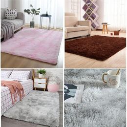 Tapis 50x80 cm en peluche molle mouton de mouton de chambre à coucher imitation pavé en laine longs cheveux de chevet canapé canapé-canapé blanc tapis blancs lits salon