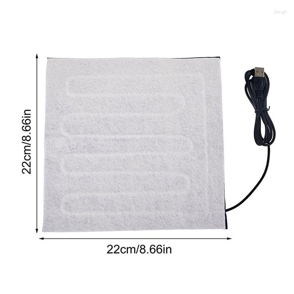 Alfombras 5V Calentador de fibra USB Chaqueta con calefacción eléctrica de carbono Cojín suave Chaleco de invierno Calefacción Ropa Almohadillas más cálidas Mantener caliente para alfombrilla de ratón