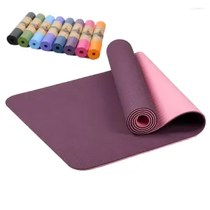 Tapis 6mm TPE tapis antidérapants pour Fitness tapis de Pilates insipide exercice de gymnastique Sport tapis de danse tapis