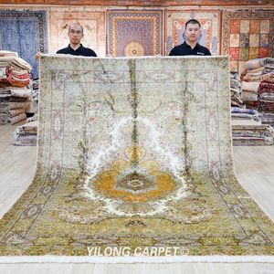 Tapijten 7'x10 'Handknoopt tapijt Vantage Beige Perzisch Chinees Area Rug (TJ593A)