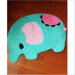 Tapijten 75cmx55cm kawaii schattige cartoon tapijt olifant mat vloer kinderen slaapkamer kussen deur tapijt keuken tapete de sala
