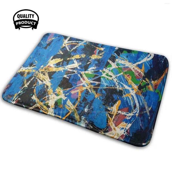 Tapis 90S Siège de bus 3D Doux Tapis antidérapant Tapis Tapis Coussin Bleu Rétro Orange Blanc Rouge Noir Violet Couleur Tourbillon Abstrait 90