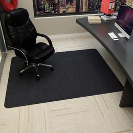 Tapijten 90x120cm zwarte slaapkamer woonkamer kantoor swivel stoel tapijt niet-slip houten bescherming vloer mat gaming bureau kleed