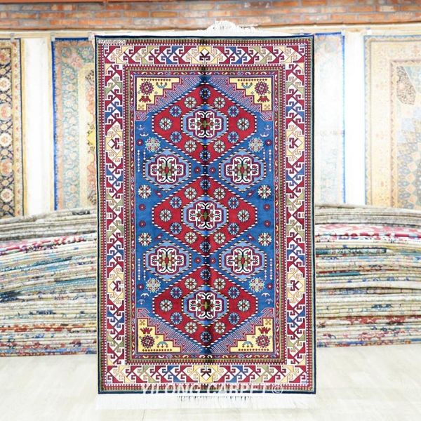 Carpets 91x152 cm à la main de soie à la main tapis de la salle familiale de la salle familiale (BL151)