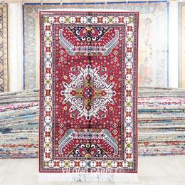 Tapijten 91x152cm Handgemaakte zijden tribale tapijt Azerbeidzjan Stijl Home Decor indoor Tapijt (BL145)