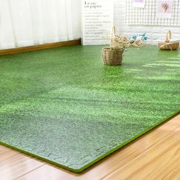 Alfombras 9CS Creative Artificial Grass PrintingPuzzle EVA Espuma Jigsaw Mat Área suave Alfombra Niños Bebé Play Mats Playmat 30x30 cm