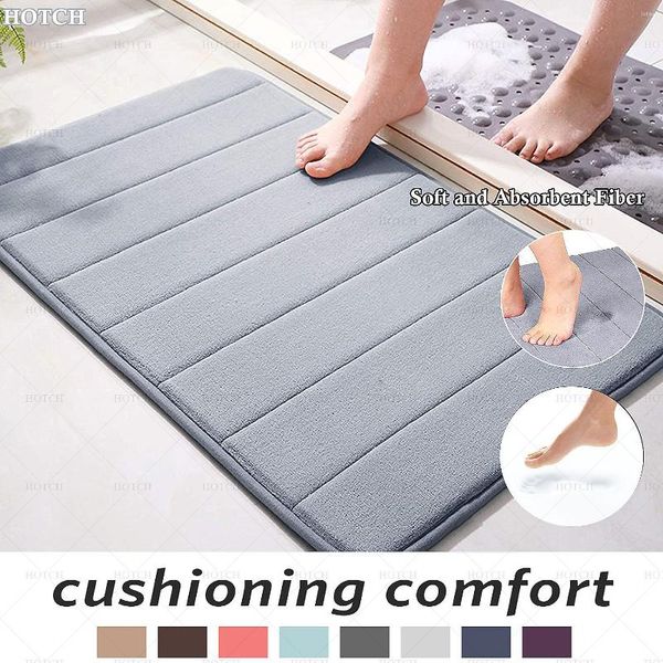 Alfombras absorbentes para baño, alfombrilla antideslizante para ducha, espuma viscoelástica suave, alfombra para zona de sofá de cocina, almohadilla de terciopelo Coral, decoración del hogar