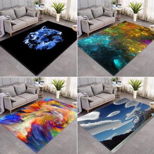 Tapijten Abstract 3D Gedrukt Tapijt Woonkamer Koffietafel Slaapkamer Decoratieve ingang Deur Mat Floor Bath