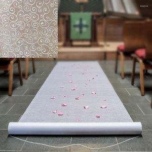 Tapis allée fleur blanc coureurs accessoires de mariage tapis de coureur tapis pour étape affichage cérémonie fête approvisionnement