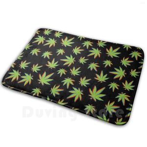 Tapis et feuilles pour le tapis tapis tapis tapis coussin toxicomanie souple canabis pot fumer l'herbe de cigarette hanf joint