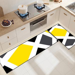 Tapijten anti -vermoeidheid keuken tapijten plaid geruite vloermatten gemakkelijk te reinigen niet -slip staande mat binnensoorcarpets