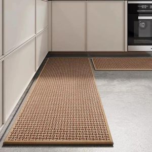 Carpets anti-flou et cuisine résistante à l'huile maison longue bande anti-glisser le tapis de sol lavable