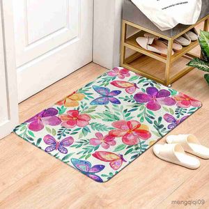 Tapijten Antislip Badmat Regenboog Badkamer Klein Tapijt Douchemat Decoratieve Absorberende Voetmat Entree Deurmat Keuken Slaapkamer tapijt qq R230802