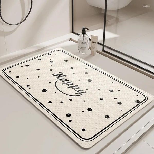 Carpets Mat de bain antidérapant avec aspiration carrée PVC Baignoire de douche de douche à pied baignoire de la baignoire