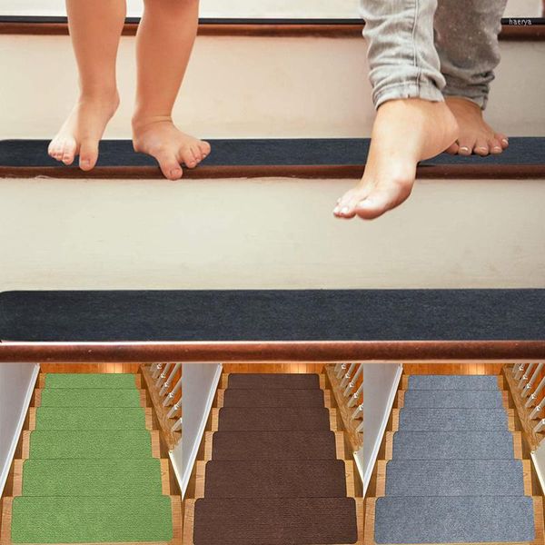 Alfombras antideslizantes para peldaños de escaleras, alfombrillas para escaleras, autoadhesivas, para puerta de suelo, almohadillas protectoras para el hogar, accesorios de decoración para el hogar