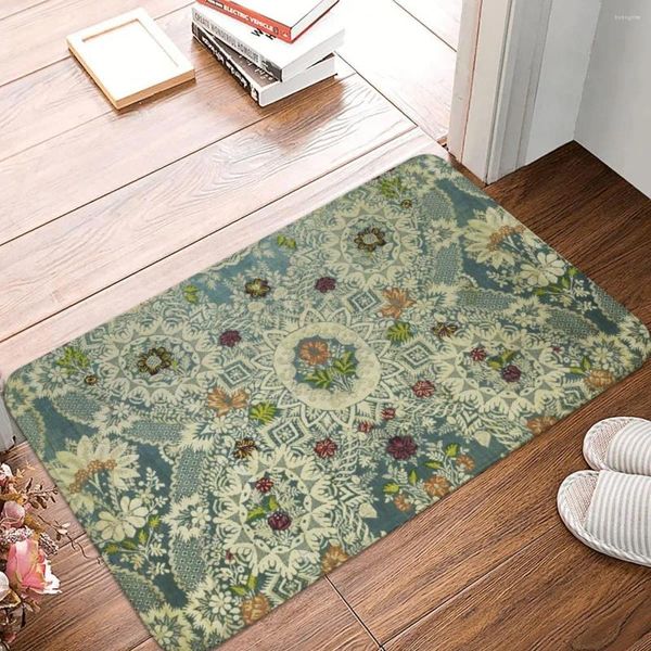 Carpets antique florale blanche en dentelle fleurs polyester paillasson tapis pont tapeur