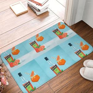 Tapijten aperol spritz deurmat tapijt tapijtmat voetpad polyester niet-slip waterolie inzending keuken slaapkamer balkon toilet