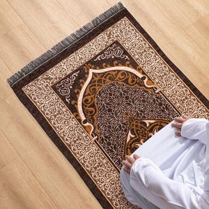 Tapijten Arabisch Gedrukt Bedevaart Tapijt Thuis Knielen Mat Tapijt Moslim Gebedsvloer Machinewasbaar