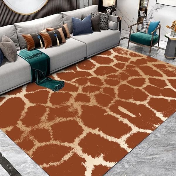 Tapis Arrivée Mode Tapis Animal Peau Texture Tapis Salon Chambre Doux Anti-dérapant Tapis De Sol Décor D'eau HomeCarpets