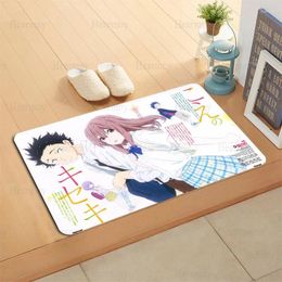 Carpets Arrivée Koe no katachi anime paillomat home Mat Machine Made Anti Slip Carpet Room / Halway Bath Christmas Gift 0512