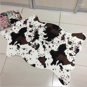 Tapis arrivée PV velours Imitation peaux d'animaux tapis et vache zèbre tapis 110*75cm pour salon chambre1