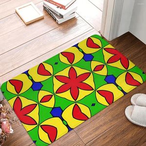 Carpets Art Floral Pattern Design graphique Conception de tapis non glissé Doormat Cuisine Mat Halway Carpet Bedroom Decor