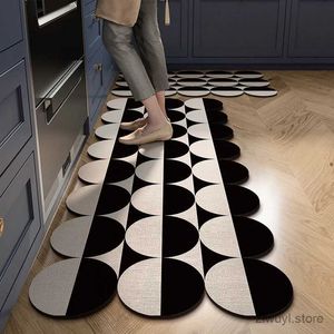 Tapijten kunstrooster vloermat keuken absorberende olie-absorberende tapijten comfortabele verfrissende droge matten gemakkelijk te verzorgen niet-slip vloer tapijt tapis