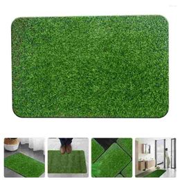 Alfombras de la puerta de césped artificial decoración del hogar verde hierba falsa alfombra delantera alfombra al aire libre alfombras de plástico bienvenido