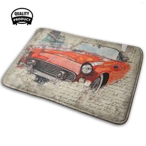 Tapijten auto vintage 3D zachte niet-slip mat tapijt tapijt kussenauto