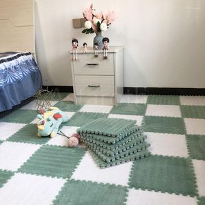 Alfombras de rompecabezas para bebés, alfombra de gimnasio entrelazada, baldosas, suelo, juguetes para niños, dormitorio, almohadilla de escalada de espuma EVA de felpa suave