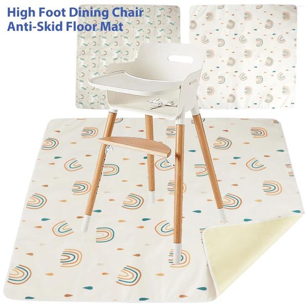 Alfombras Mat de baby splat Catcher de alimentos de silla alta sin deslizamiento para debajo de un lavado de agua a prueba de agua Play portátil Play