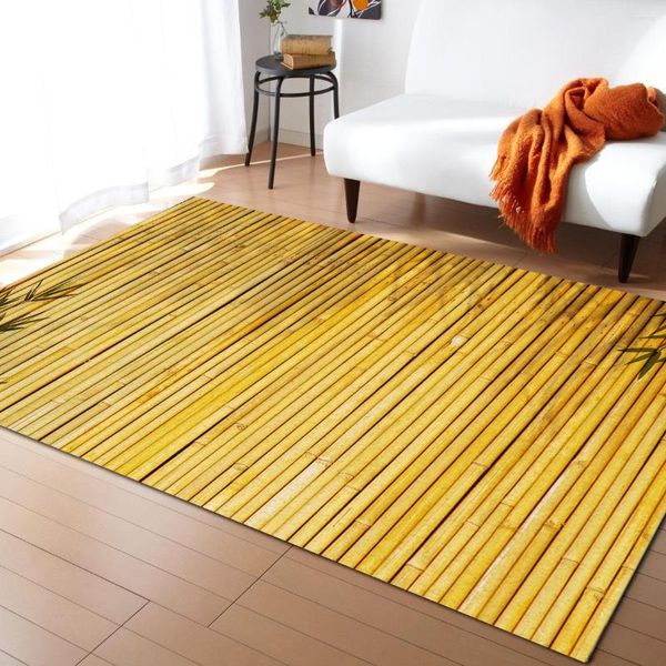 Tapis Bambou Zen Style Chinois Tapis Pour Salon Tapis Enfants Chambre Chevet Tapis Maison Canapé Table Décor Tapis