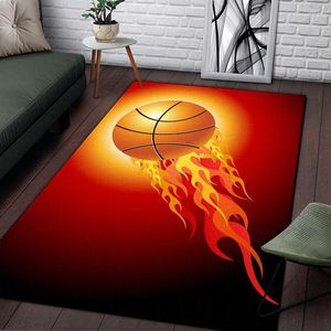 Tapis de basket-ball imprimé tapis pour salon décoration de la maison canapé Table grand tapis cuisine tapis de sol anti-dérapant salle de bain