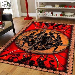 Tapis de basket-ball, grand tapis de sol imprimé en 3D, antidérapant, décoration de la maison, 02