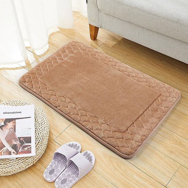 Tapis tapis de bain pour salle de bain antidérapant 100% tapis en relief doux lavable couverture sol moderne chambre salon cuisine