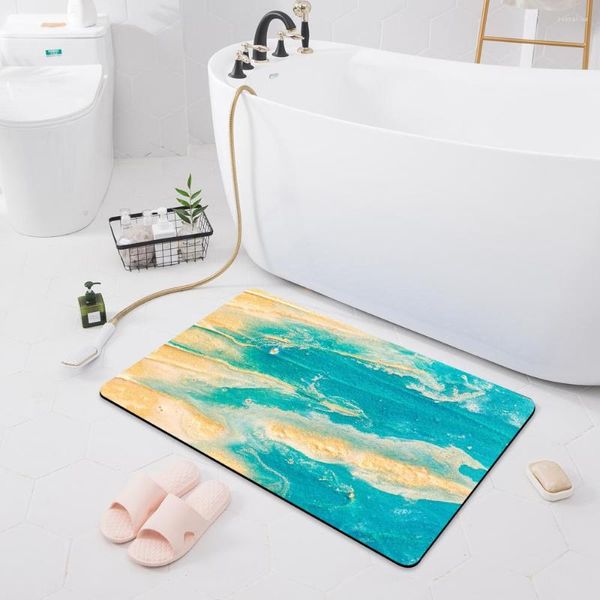 Alfombras para baño, alfombrilla antideslizante absorbente para pies, felpudo para entrada, cuarto de ducha, bañera, baño, suelo de inodoro, decoración del hogar, alfombra de cocina